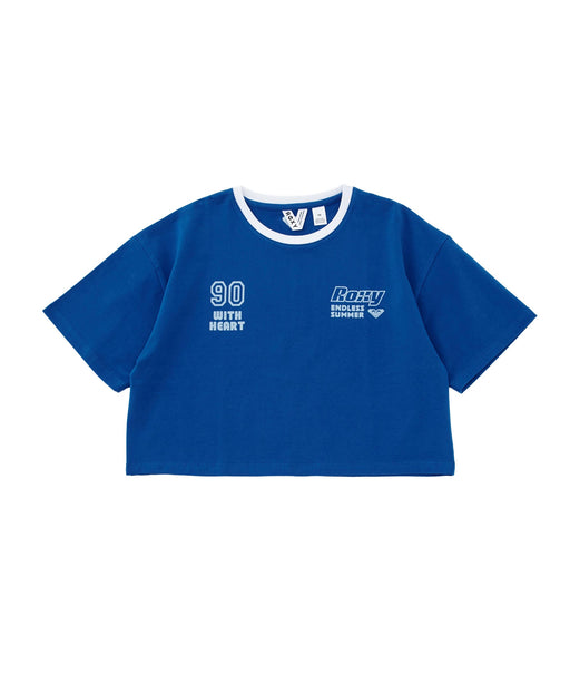 ROXY キッズ MINI AUTHENTIC ROXY Tシャツ 【2026年春夏モデル】 BLU / 150