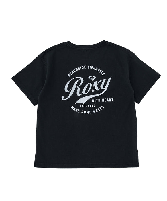 ROXY キッズ MINI ROXY WITH HEART Tシャツ 【2026年春夏モデル】 BBK / 150