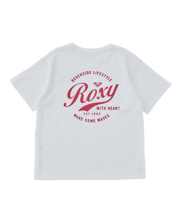 ROXY キッズ MINI ROXY WITH HEART Tシャツ 【2026年春夏モデル】 NAT / 150