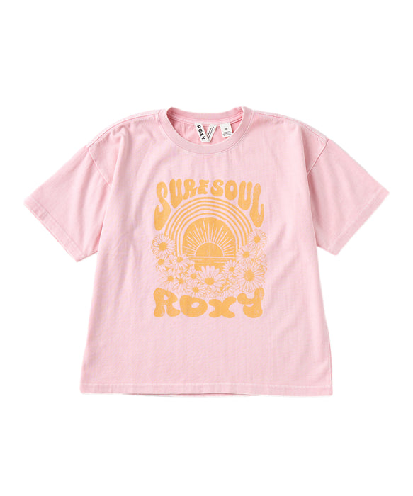ROXY キッズ MINI RAINBOW ROXY Tシャツ 【2026年夏モデル】 PNK / 150