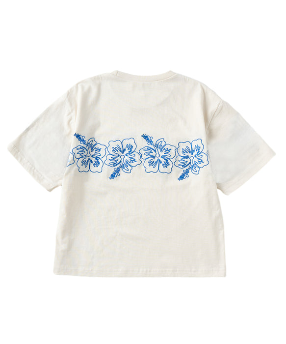 ROXY キッズ MINI BREAK LINE Tシャツ 【2026年夏モデル】 WHT / 150