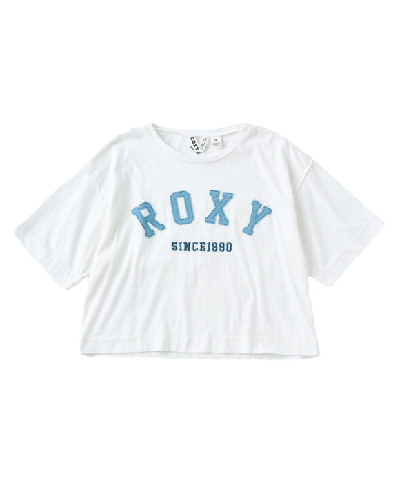 ROXY キッズ MINI SUNVIBES Tシャツ 【2026年夏モデル】 WHT / 150