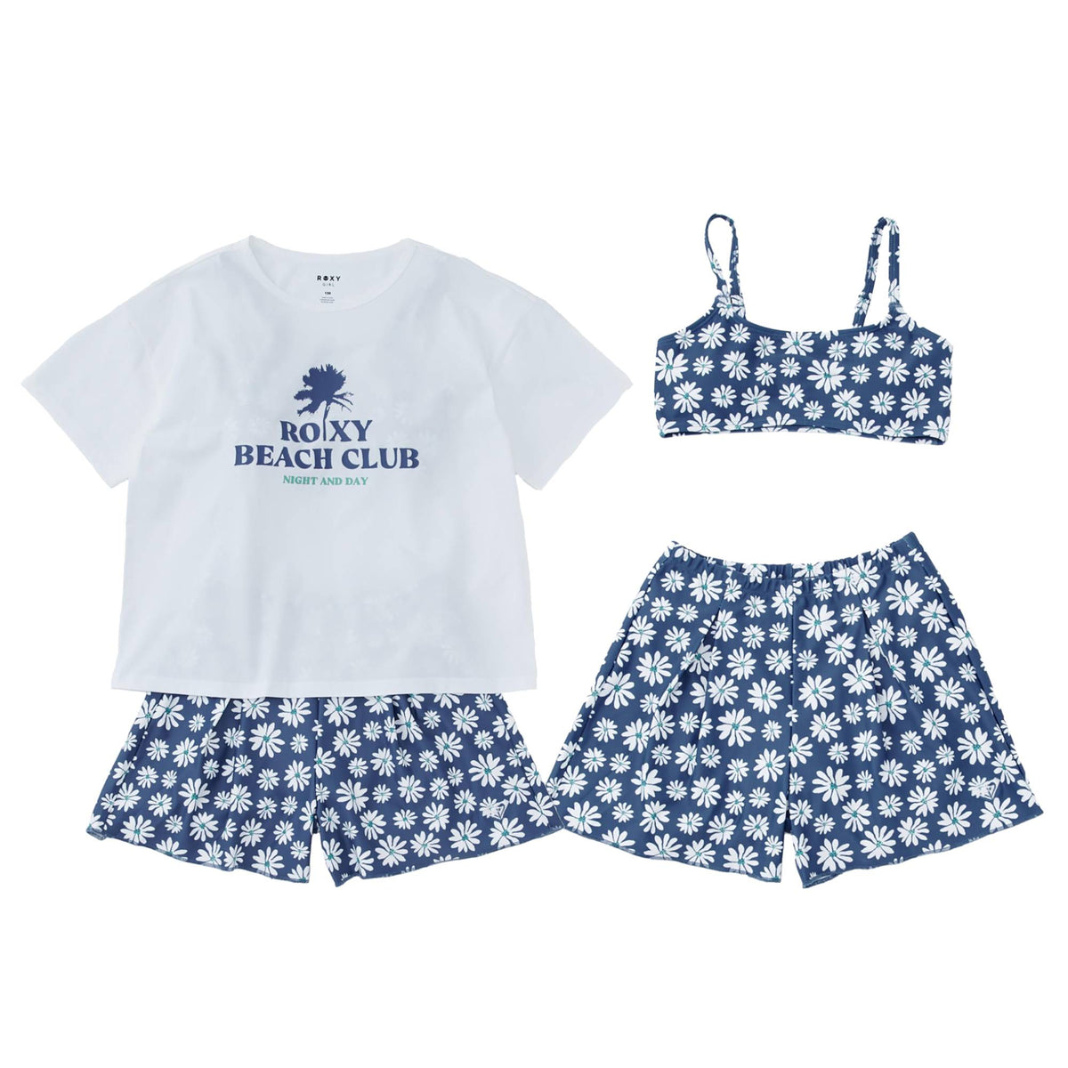 ROXY キッズ PEAKDAY 3点セット ラッシュTシャツ付き 水着【2026年春夏