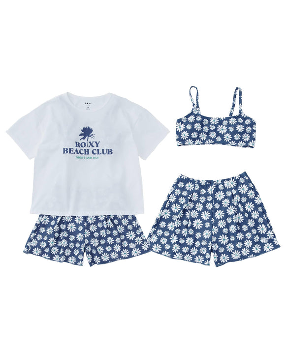 ROXY キッズ PEAKDAY 3点セット ラッシュTシャツ付き 水着【2026年春夏