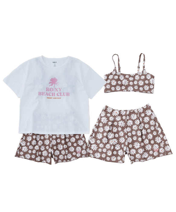 ROXY キッズ PEAKDAY 3点セット ラッシュTシャツ付き 水着【2026年春夏