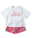 ROXY キッズ MINI HIBISCUS COVE 水着 【2026年夏モデル】 PNK / 150