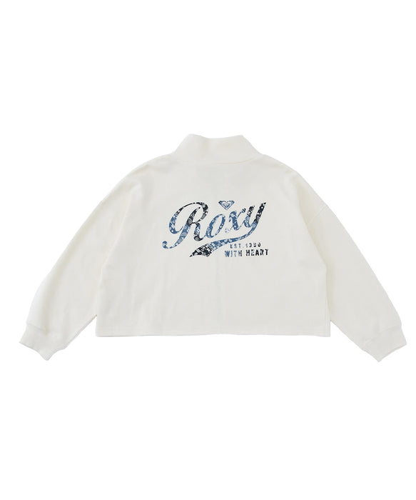 ROXY キッズ MINI ROXY WITH HEART スウェットジャケット 【2026年春夏モデル】 NAT / 150