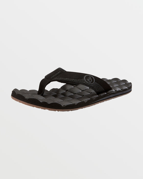 【OUTLET】VOLCOM Recliner Sandals - Black Destructo