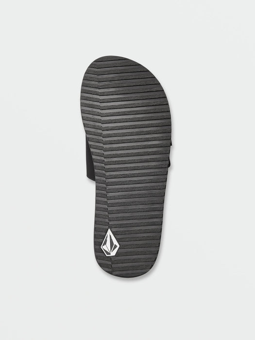 【OUTLET】VOLCOM Recliner Slides - Black White