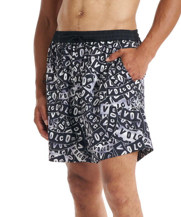 VOLCOM メンズ LOGO PRINT JAM TRUNKS 17 ボードショーツ 【2026年春夏