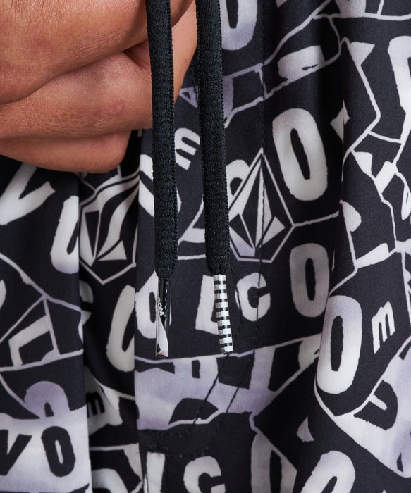 VOLCOM メンズ LOGO PRINT JAM TRUNK ボードショーツ 【2026年春夏モデル】 WHT / XL