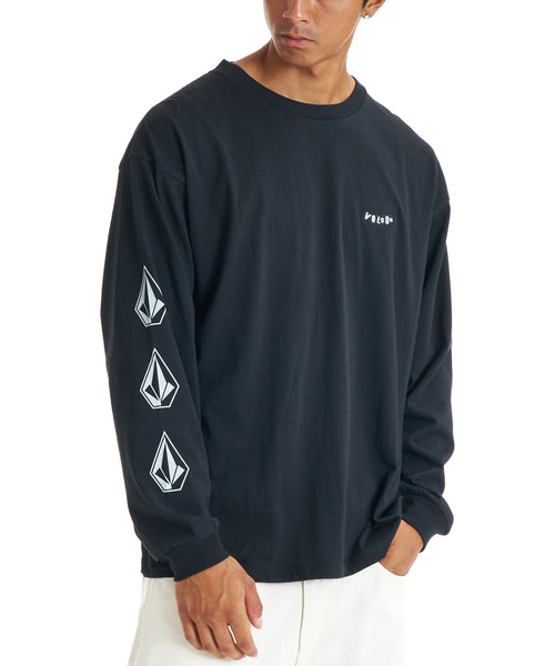 【極美品❗️】stone  ロンT ブラック　L 確実正規品❣️ VOLCOM メンズ PISTOL STONE LS TEE ロンT 【2026年春夏モデル】