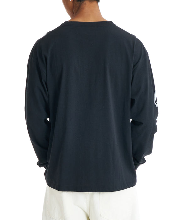 STONE  ブラック ロンT 長袖 STONE ブラック 長袖カットソー M zen_7669202756