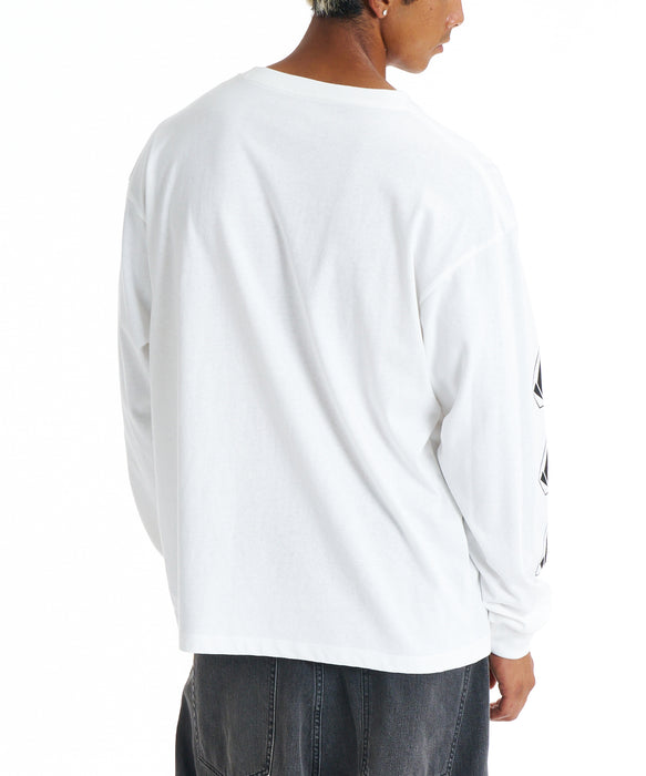 STONE  クルーネック ロンT 3XL アイボリー STONE クルーネック ロンT 3XL アイボリー STONE クルーネック ロンT