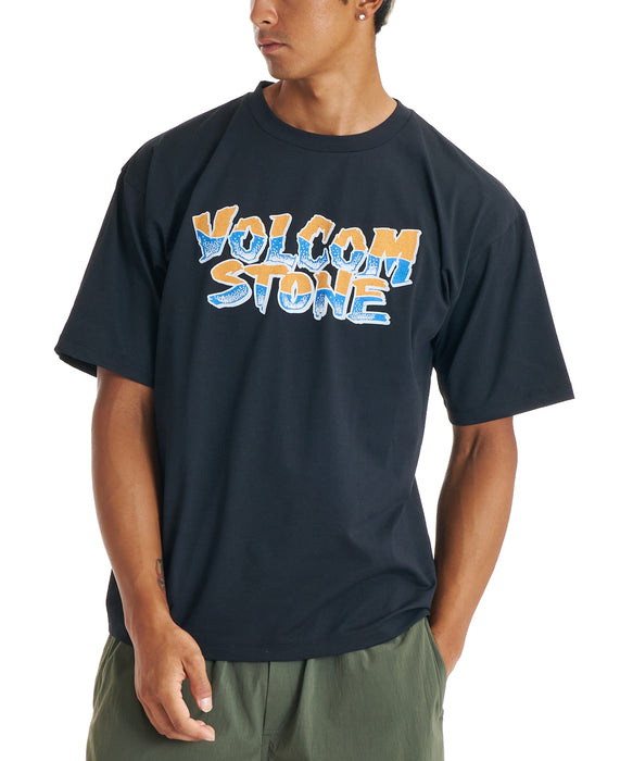 VOLCOM メンズ BURNING SURF SS TEE サーフTシャツ 【2026年春夏モデル】 BLK / XL