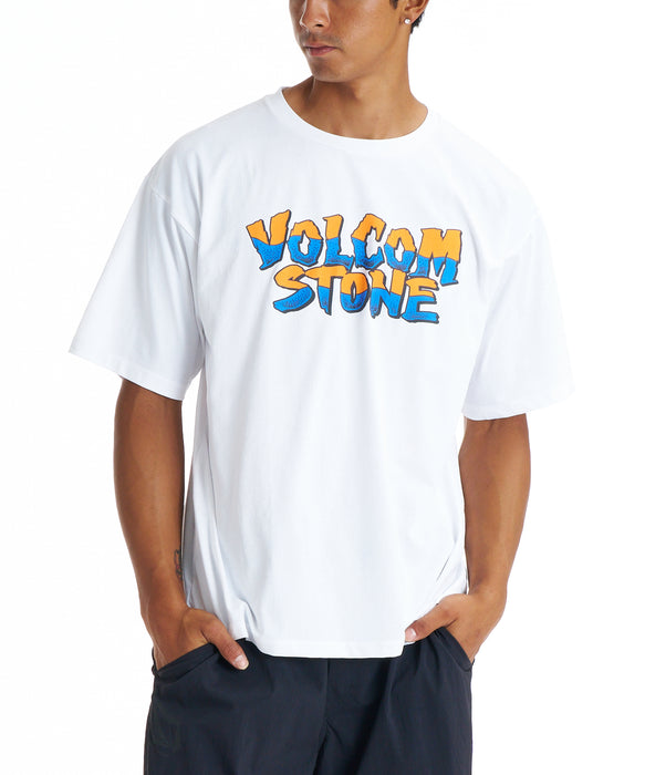 VOLCOM メンズ BURNING SURF SS TEE サーフTシャツ 【2026年春夏モデル】 WHT / XL