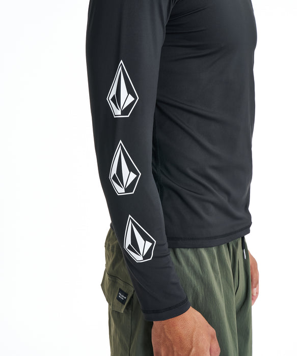 VOLCOM メンズ PISTOL STONE  LS RAS 長袖ラッシュガード 【2026年春夏モデル】 BLK / XL