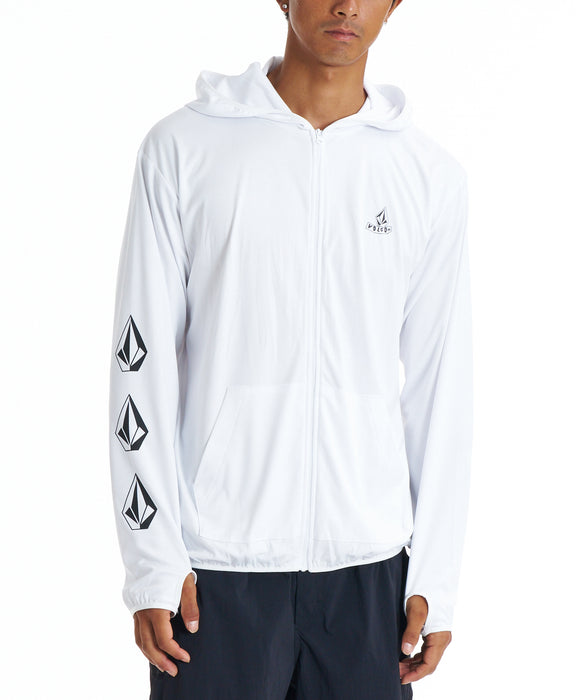 VOLCOM メンズ PISTOL STONE  RASH Z 長袖ラッシュガード 【2026年春夏モデル】 WHT / XL