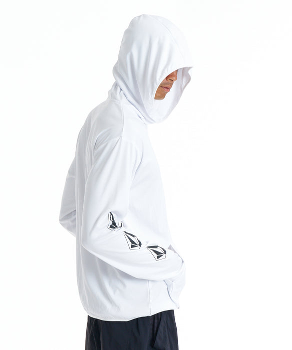 VOLCOM メンズ PISTOL STONE  RASH Z 長袖ラッシュガード 【2026年春夏モデル】 WHT / XL