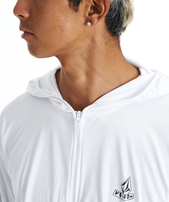 VOLCOM メンズ PISTOL STONE  RASH Z 長袖ラッシュガード 【2026年春夏モデル】 WHT / XL