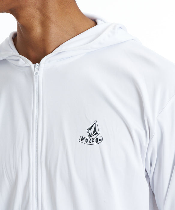 VOLCOM メンズ PISTOL STONE  RASH Z 長袖ラッシュガード 【2026年春夏モデル】 WHT / XL