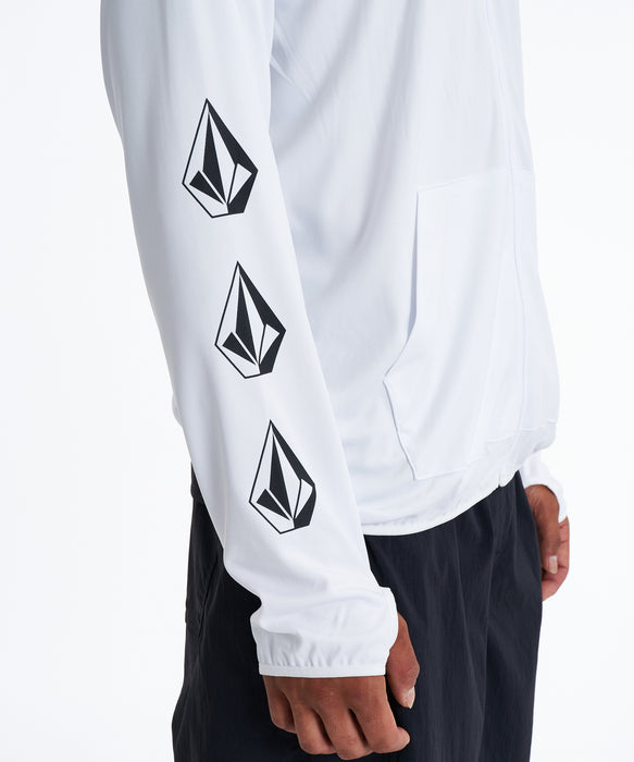 VOLCOM メンズ PISTOL STONE  RASH Z 長袖ラッシュガード 【2026年春夏モデル】 WHT / XL