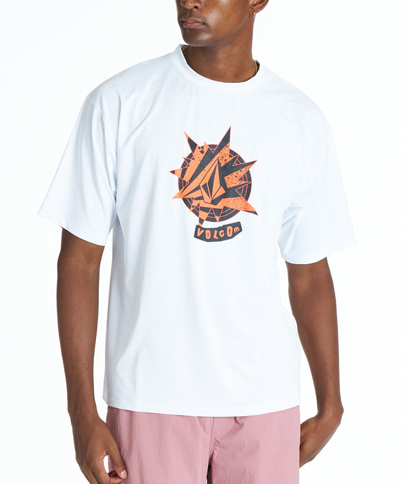 VOLCOM メンズ YOUNG PASSION SS RASH TEE サーフTシャツ 【2026年夏モデル】 WHT / XXL