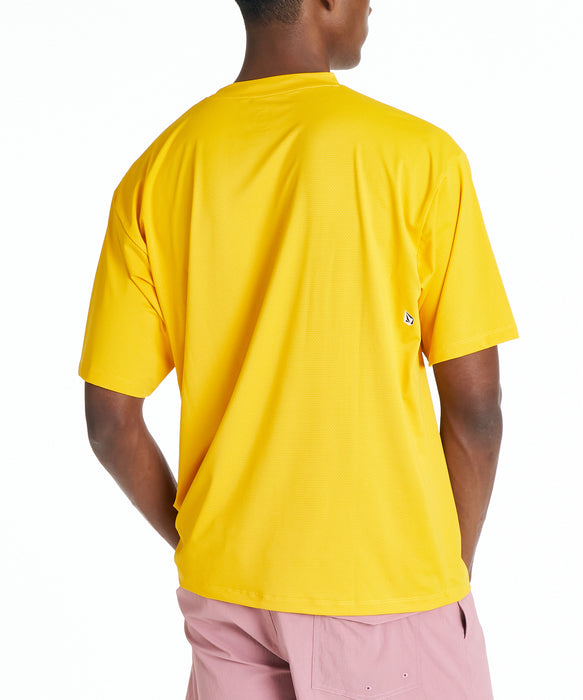 VOLCOM メンズ YOUNG PASSION SS RASH TEE サーフTシャツ 【2026年夏モデル】 YEL / L