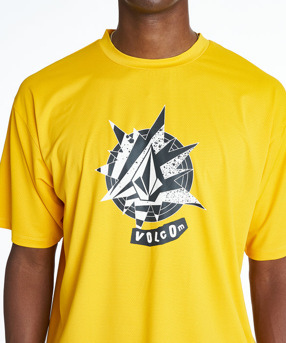 VOLCOM メンズ YOUNG PASSION SS RASH TEE サーフTシャツ 【2026年夏モデル】 YEL / L