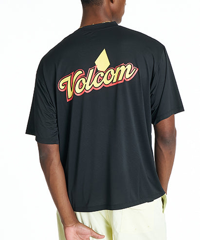VOLCOM メンズ BEACH PARTY SS RASH TEE サーフTシャツ 【2026年夏モデル】 BLK / XL