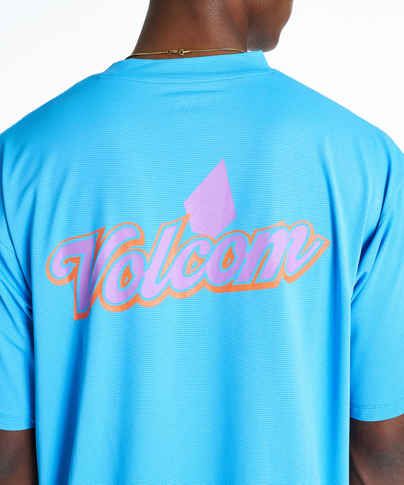 VOLCOM メンズ BEACH PARTY SS RASH TEE サーフTシャツ 【2026年夏モデル】 LBL / XL