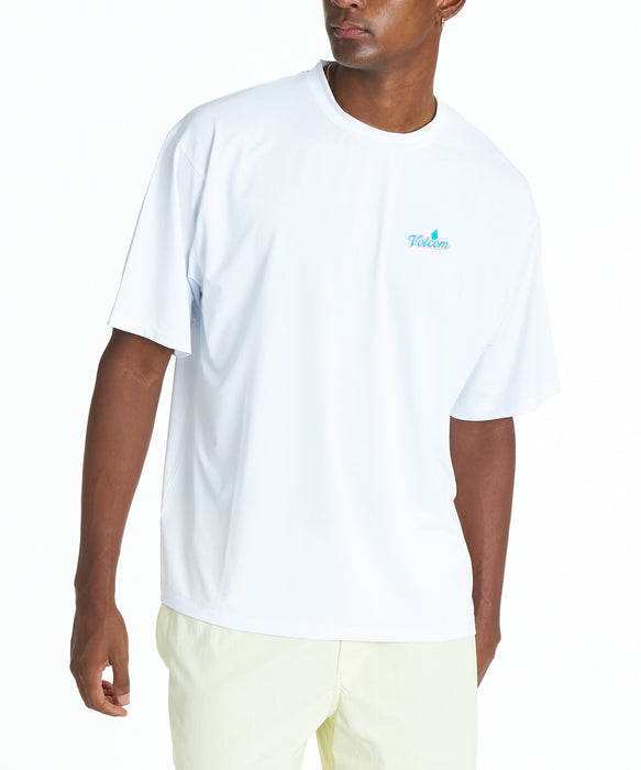 VOLCOM メンズ BEACH PARTY SS RASH TEE サーフTシャツ 【2026年夏モデル】 WHT / XL