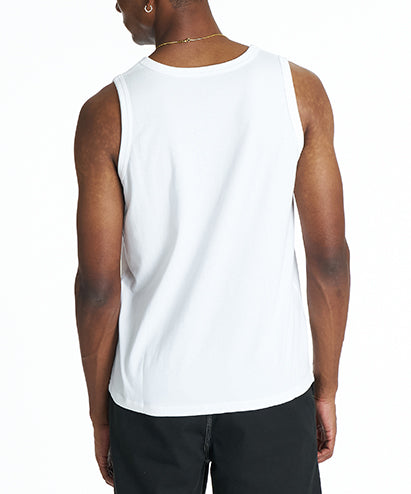 LGB DREAD ROCKS ホワイト タンク トップ VOLCOM メンズ CHEST STONE TANK タンクトップ 【2026年夏モデル】