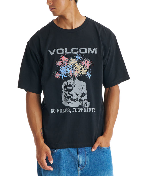 VOLCOM メンズ FLOWER MEN SS TEE Tシャツ 【2026年春夏モデル】 BLK / XL