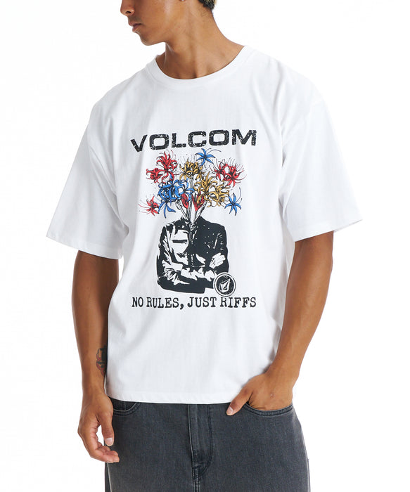 VOLCOM メンズ FLOWER MEN SS TEE Tシャツ 【2026年春夏モデル】 WHT / XL