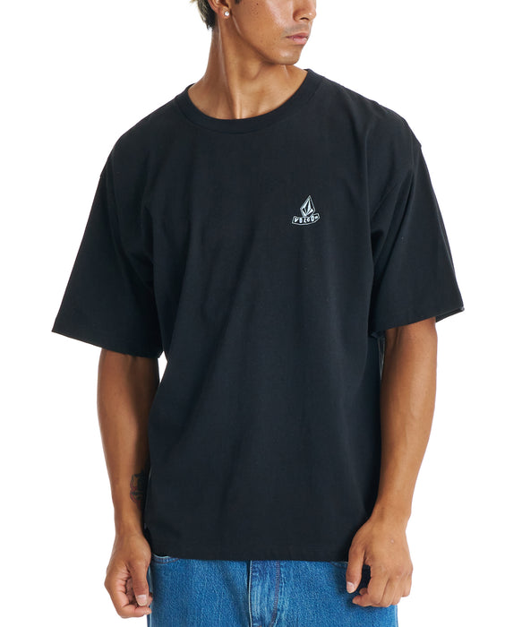 VOLCOM メンズ FUEL THE NOISE SS TE Tシャツ 【2026年春夏モデル】 BLK / XL