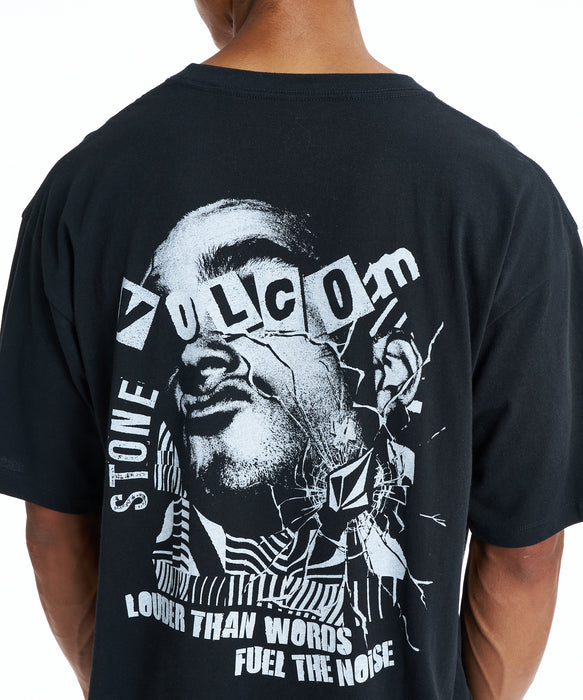 VOLCOM メンズ FUEL THE NOISE SS TE Tシャツ 【2026年春夏モデル】 BLK / XL