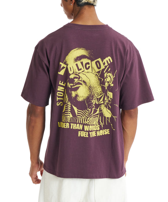 VOLCOM メンズ FUEL THE NOISE SS TE Tシャツ 【2026年春夏モデル】 PSP / XL