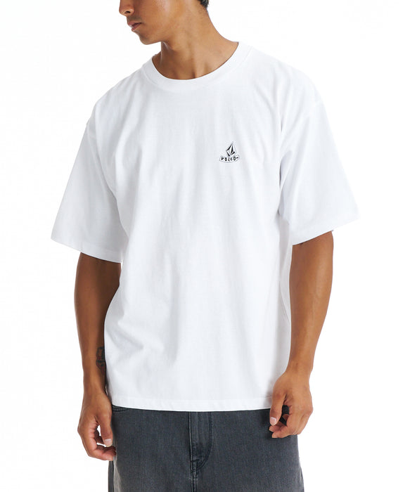 VOLCOM メンズ FUEL THE NOISE SS TE Tシャツ 【2026年春夏モデル】 WHT / XL
