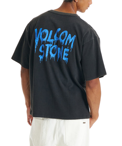 VOLCOM メンズ BURNING SKULL Tシャツ 【2026年春夏モデル】 BLK / XL