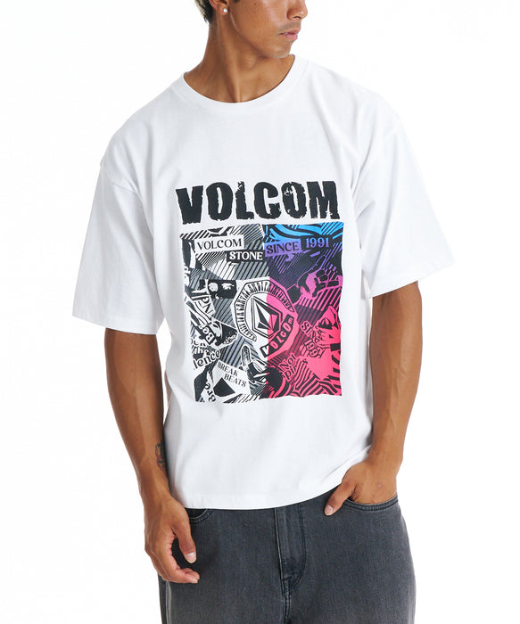VOLCOM メンズ SINCE1991 GRAPHIC SS Tシャツ 【2026年春夏モデル】 WHT / XL