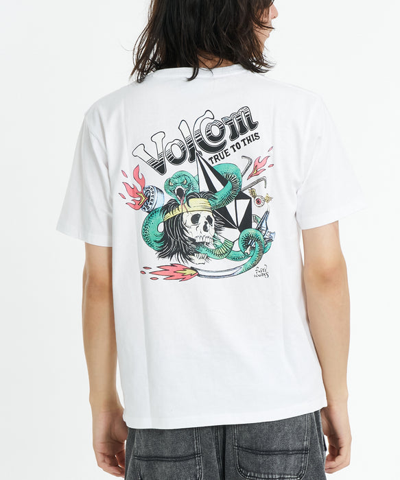 VOLCOM メンズ V x KS 2025 SS TEE 2 Tシャツ 【2026年春夏モデル】 WHT / XXL