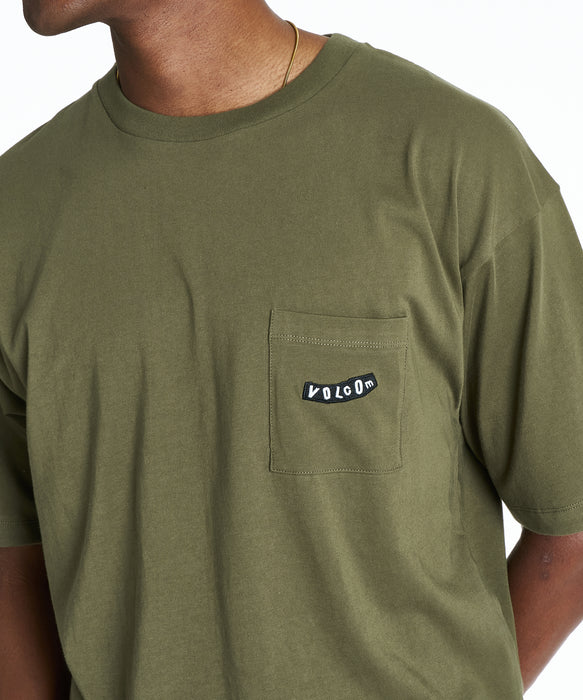 VOLCOM メンズ PISTOL POCKET SS TEE Tシャツ 【2026年夏モデル】 IVY / XXL