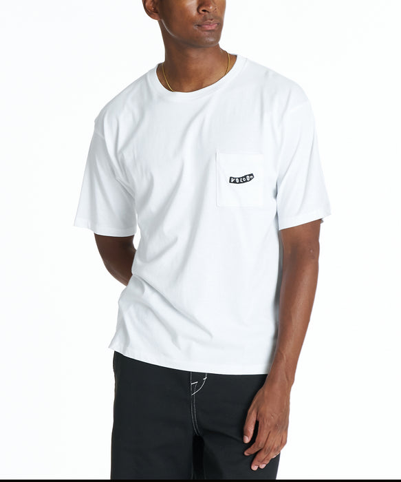 VOLCOM メンズ PISTOL POCKET SS TEE Tシャツ 【2026年夏モデル】 WHT / XXL