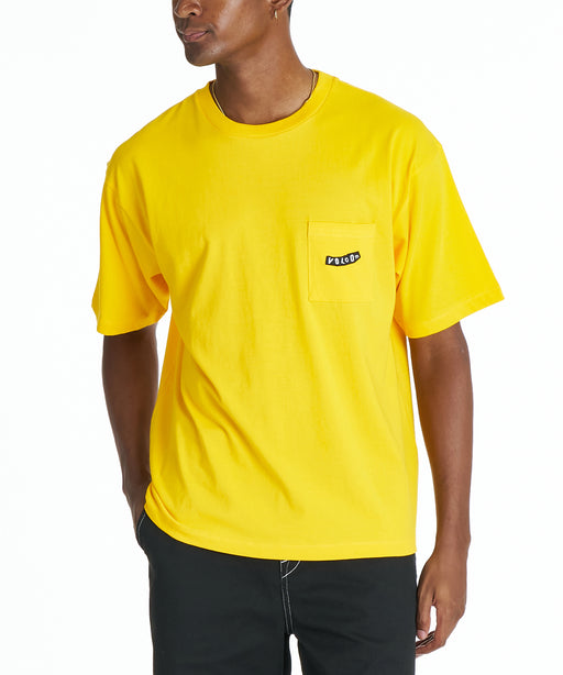 VOLCOM メンズ PISTOL POCKET SS TEE Tシャツ 【2026年夏モデル】 YEL / XL