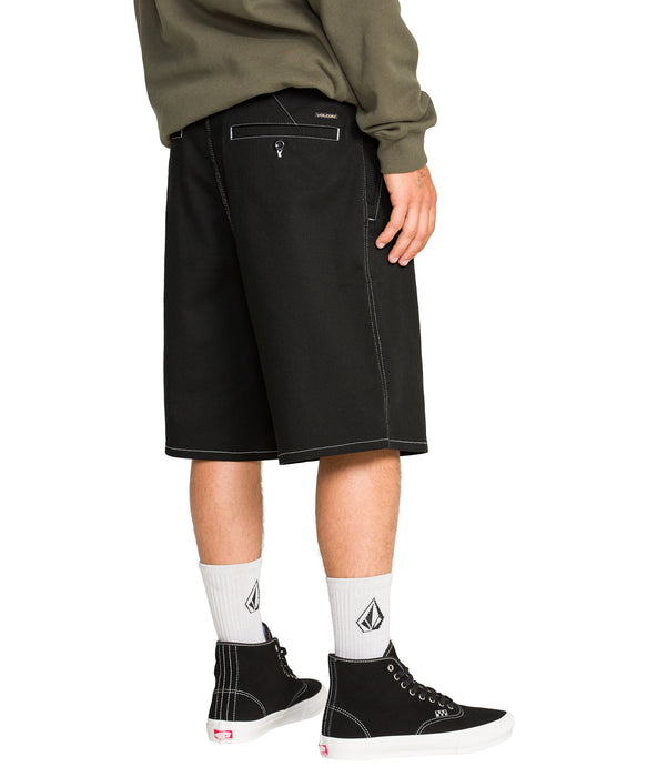 VOLCOM メンズ BILLOW SHORT 22 ショートパンツ 【2026年夏モデル】 BLK / 38