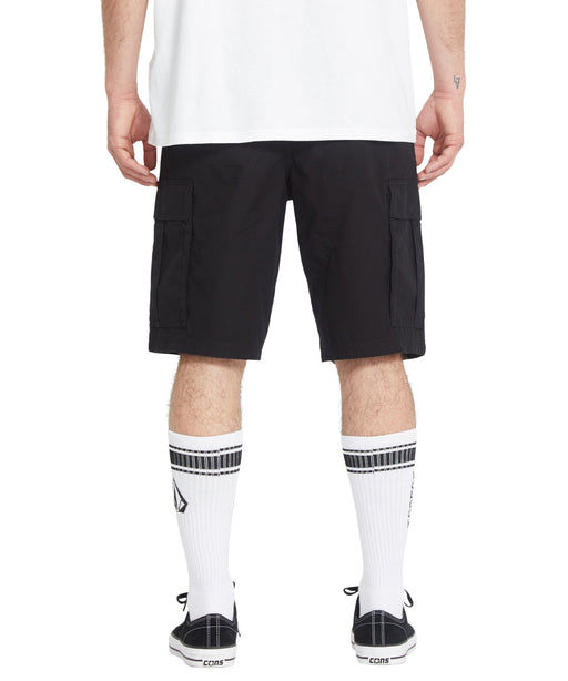 VOLCOM メンズ STRANGE TRIPPER CARG ショートパンツ 【2026年春夏モデル】 BLK / 36