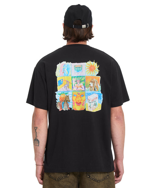 VOLCOM メンズ DOUBLE FANTASY LSE SST Tシャツ 【2026年春夏モデル】 BLK / XL