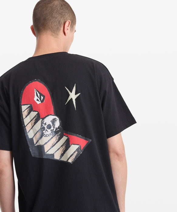 VOLCOM メンズ FA SETH CONBOY LSE S Tシャツ 【2026年春夏モデル】 BLK / XL