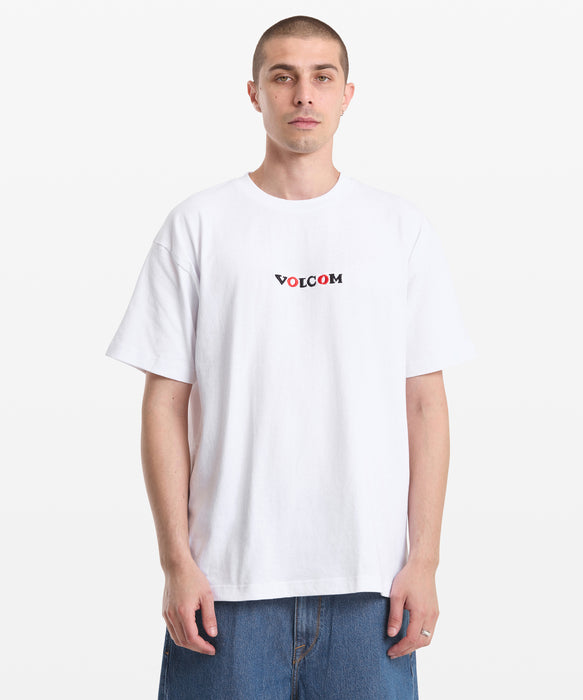 VOLCOM メンズ FA SETH CONBOY LSE S Tシャツ 【2026年春夏モデル】 WHT / XL